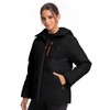 Jsslaik Women's Insulated Jacket Windproof Waterproof Thermal Hooded Ski Snowboard