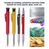 Mechanical Carpenter Pencil Set with 40 Refill Simple Operation Deep