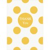 Polka Dot Thank You Note Cards, Yellow, 8 Count