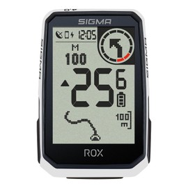 SIGMA ROX 2.0 ENDURANCE Bianco | 26h di durata della batteria | computer da bici wireless | GPS e navigazione incluso OVERCLAMP Butler | navigazione GPS outdoor | compatibile con le e-bike