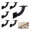 Wpbhk 6Pcs Handrail Stair Brackets, Hand Railing Brackets Stair Rail
