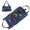 Wessleco Roll Up Tool Bag, 16OZ Canvas Wrench Roll Up