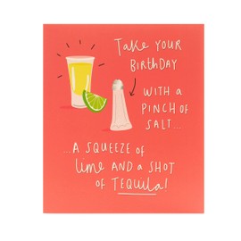 UK Greetings Birthday Card for Him/Her/Friend - Tequila Design
