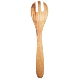 mirandasutairu Wooden Cutlery Driss Olive Salad Service Fork 25 253x58x9 mm 700305