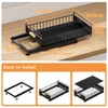 HOMEAILIE Under Sink Organizer, Single Tier Metal Pull Out Sliding