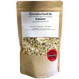 Asiafoodland Peanuts Skin Free Peeled and Blanched 500 g