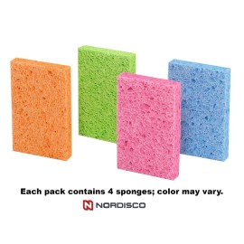Scotch-Brite Ocelo 7274-10 Multi-Purpose Sponges, 4.5 x 2.7 x 0.6", Pack of 4