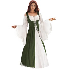 Renaissance Dress Women Medieval Dress Ren Faire Costume Renaissance Outfit Irish Dress