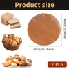 2Stück Backpapier Wiederverwendbar,Dauerbackfolie Rund,Dauerbackfolie für Backblech Backofen,Springform Backmatte,Backpapier Zuschnitte Hitzebeständig