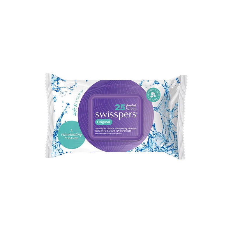 Swisspers Original Facial Wipes 25 Pack