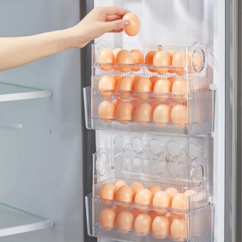 Egg Holder for the Fridge, 30 Egg Storage Containers for