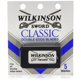 Wilkinson Sword Classic Stainless Steel Double Edge Razor Blades 5 Count (Pack of 20)