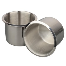 ULIBERMAGNET Stainless Steel Drop-in Cup Holder Insert,Tool Stroage Organizer Insert Cup,Drink Can Holders for Screw Nut Accessory Boats Rvs Cars and Trucks Portable Drink Can Holders