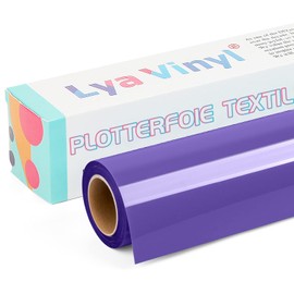 Lya Vinyl Plotter Film Textile, 30.5 x 305 cm, Purple Flex Film Plotter Textile for Cricut and Silhouette Cameo, Textile Film Plotter for DIY Fabric and Shirt