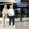 MFE Folding Cane, Portable 5-Level Adjustable Height Walking Stick with