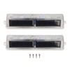 2 PCS Light Control Solar Warning Lights with 8 LED