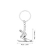 Pack of 15 Ski Keyrings, Snowboard Keys, Ski Charm Keyring,