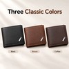 Men’s PU Leather Bifold Wallet for Daily Essentials – Compact
