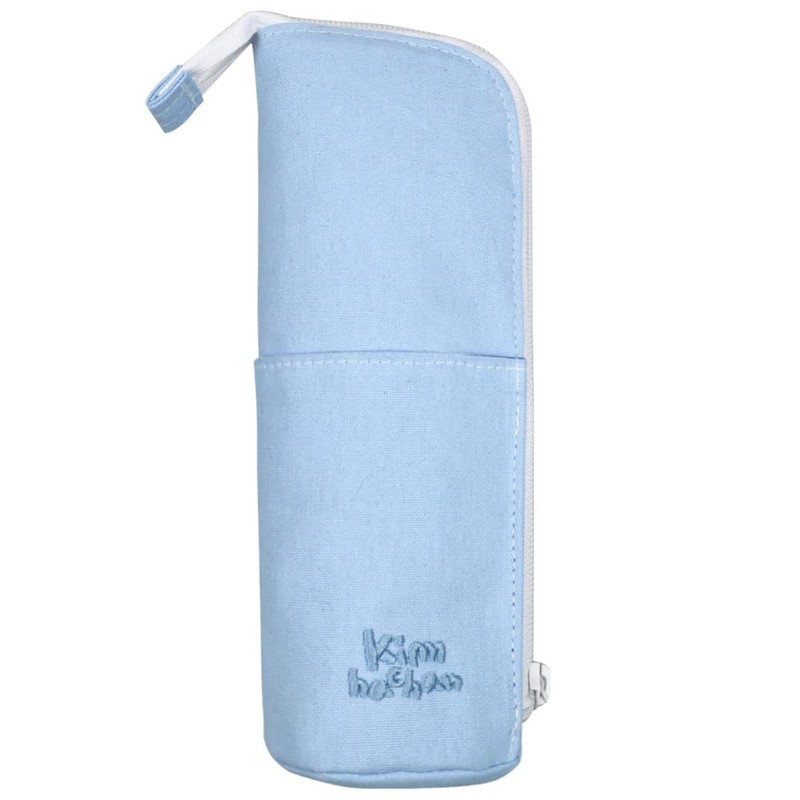 キムハチャン スタンディング キャンバス ペンケース 韓国文房具 自立式 筆箱 大容量 シンプル かわいい