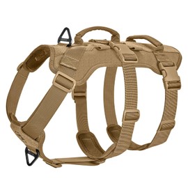 OneTigris Escape Proof Dog Harness, No Pull Dog Harness with Handles, Tactical Multi-Use Support Dog Harness for Large Dogs Everyday Wear Walking Hiking Training