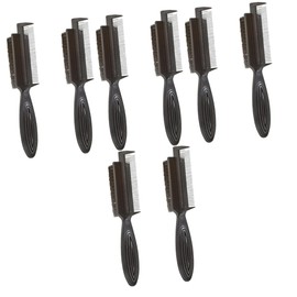 TOVINANNA 4sets Nylon Bristle Double-sided Hair Brush Hair Teasing Brush for Women Slicking Brush for Slick Back Smoothing Tool Parting Combs Barber Hair Cleaning Brush 2pcs*4