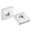 sourcing map 100Pcs M6x14mmx4mm Square Nuts, Carbon Steel Zinc Plated