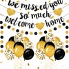 Navy Blue Silver Welcome Home We Missed You Decoration Kit