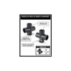 ERA 3/4” PVC Cross Fitting Schedule 80 – Gray Socket