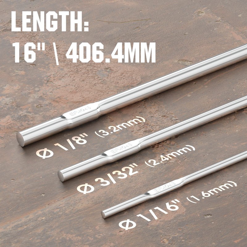 YESWELDER Aluminum TIG Welding Rod ER4043 1/8"x16" 5LB
