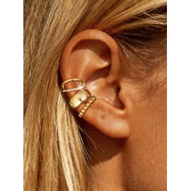 Statement Non-Piercing Ear Cuff for Earrings for Women Trendy Adjustable Clip-On Cartilage Earrings Trendy Layered Fashion Jewelry Gifts Christmas Stocking Stuffers