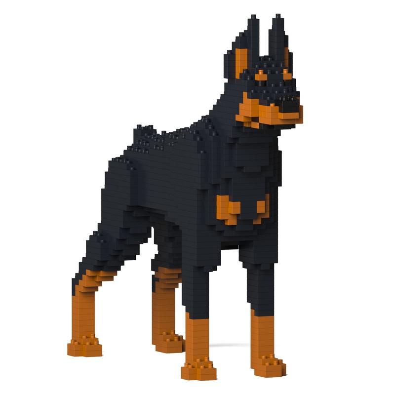 JEKCA Doberman Pinscher 01S-M01 | Dog Plastic Building Blocks |