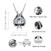 APOTIE Vampire Bat Urn Necklace for Ashes Sterling Silver Goth