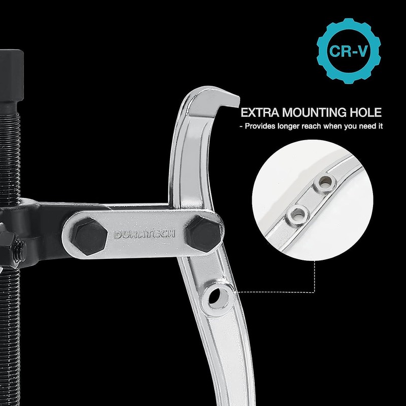 DURATECH 8-Inch 3-Jaw Gear Puller, Removal Tool for Gears, Pulleys,
