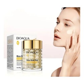 Pulpa Facial Facial Cruda De Arroz En Crema Blanca Bioaqua
