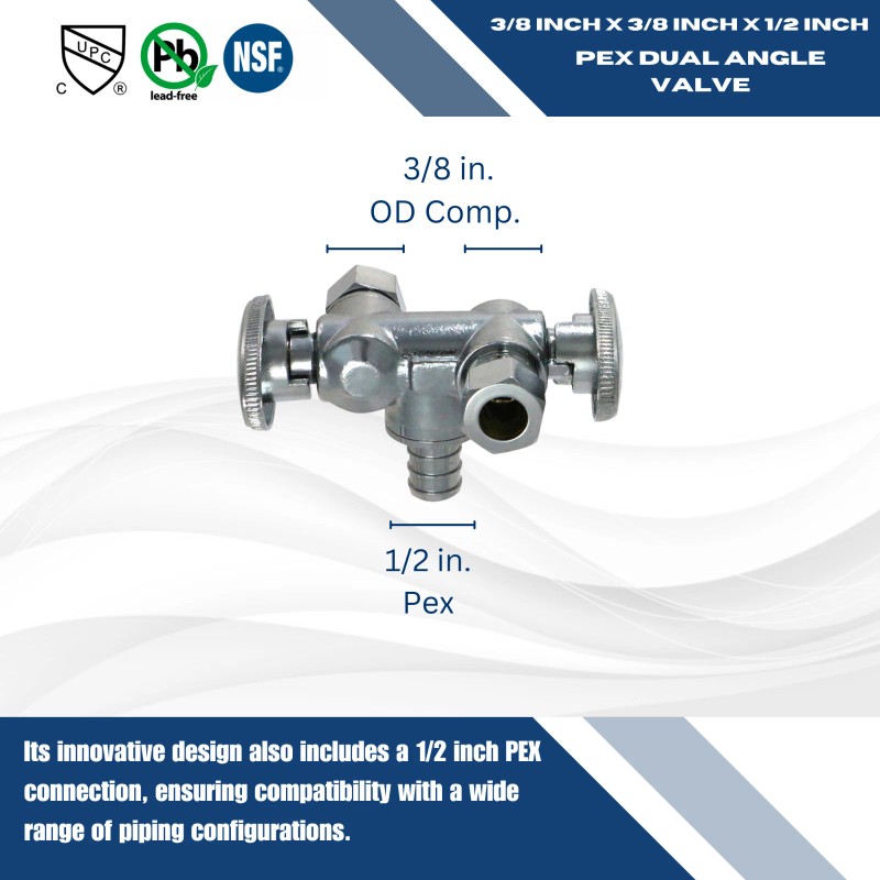 XFITTING 1 Pc XFITITNG 3/8" x 3/8" OD Compression x