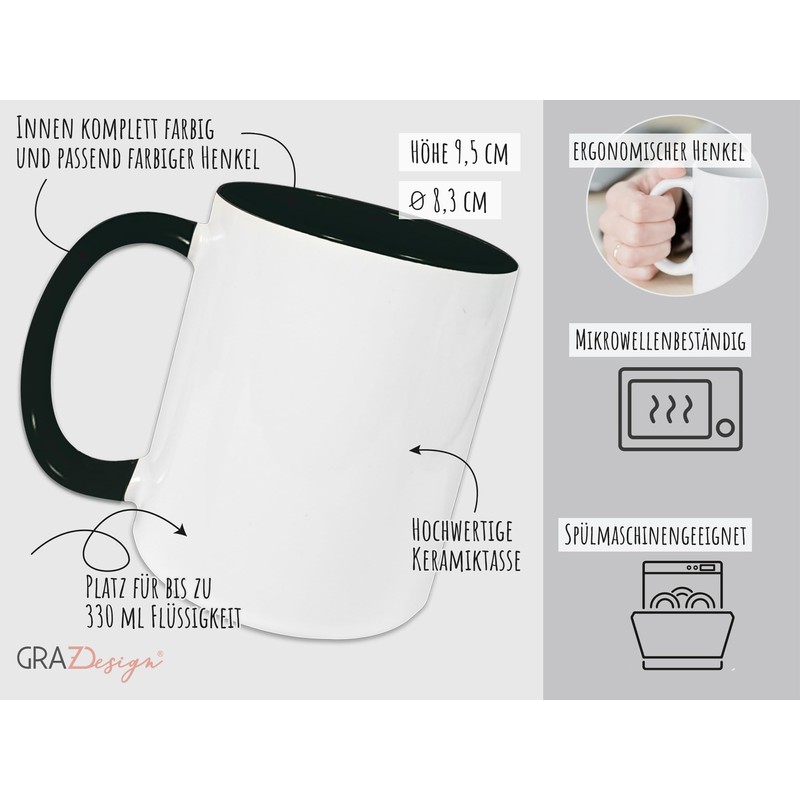 GRAZDesign Tasse maritim Boot mit Namen personalisiert - Keramiktasse für