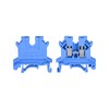 sourcing map DIN Rail Mount Terminal Blocks Screw Type Clamp