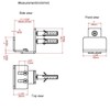 JUBEST Stainless Steel Floor Guide Wall Mount Sliding Barn Door