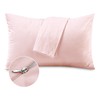 Hitime Standard Size Waterproof Pillow Protector, 2Pack Pink,Breathable Pillow Cover,