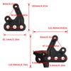 Motorcycle Foot Pegs Bracket Set Metal Construction Stable High Strength