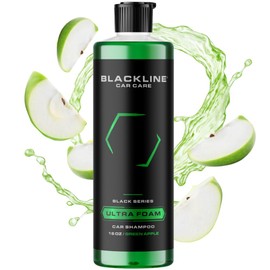 Blackline Automotive Extreme Foaming Car Shampoo - Extreme Ultra Foam Perfect for Ceramic Coatings - Compatible with Foam Cannon for Pressure Washer (16 FL Oz, Green Apple)