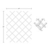18-Bottle Trimmable Wine Rack Lattice Panel Inserts in Unfinished Solid