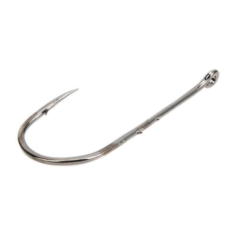 100Pcs 6/0# High Carbon Steel Sharp Fish Hooks with Barb