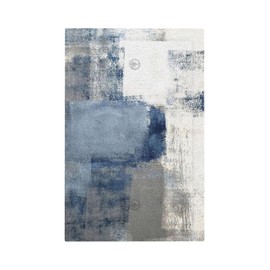 Oil Painting Rusty No Device Blank Wall Plate Teal/Navy Blue Grey Gray White Abstract Art Decorative Oversize 1 Gang Electric Unused Receptacle Decorator/Gfci Light Outlets/Switches Face Plate Cover