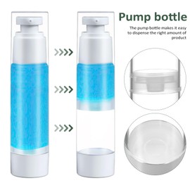 BESTOYARD Airless Pump Bottle, Vacuum Bottle, 3.4 fl oz (100 ml), Divided Bottle, Airless Bottle, Hot Springs, Travel Bottle, Milky Lotion, Refill Container, Cosmetics, Storage, Pump Type, Clear, Leak