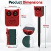 Solar Motion Sensor Animal Repeller for Outdoor Protection – Dog