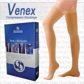 Benex 베넥스 압박스타킹 / CCL2(30-40mmHg) - 고압 / 밴드스타킹(부드러운재질) [연커피L] Venex Compression Stockings / CCL2 (30-40mmHg) - High Pressure / Band Stockings (Soft Material) [Light Coffee L]