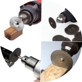 ZFYQ Circular Saw Blade Set for Rotary Tool 42 Pieces, Mini HSS Circular Saw Blades, Diamond Cutting Wheels and Resin Cutting Discs for Wood, Plastic, Aluminium and Thin Sheet Metal