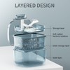Three Layer Braces Case Denture Retainer Orthodontic Organizer Drainage Layered