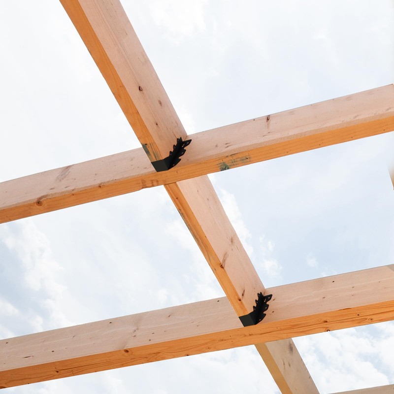 2x8 Joist Hangers, 8 Pcs Hurricane Ties for Rafters Tie